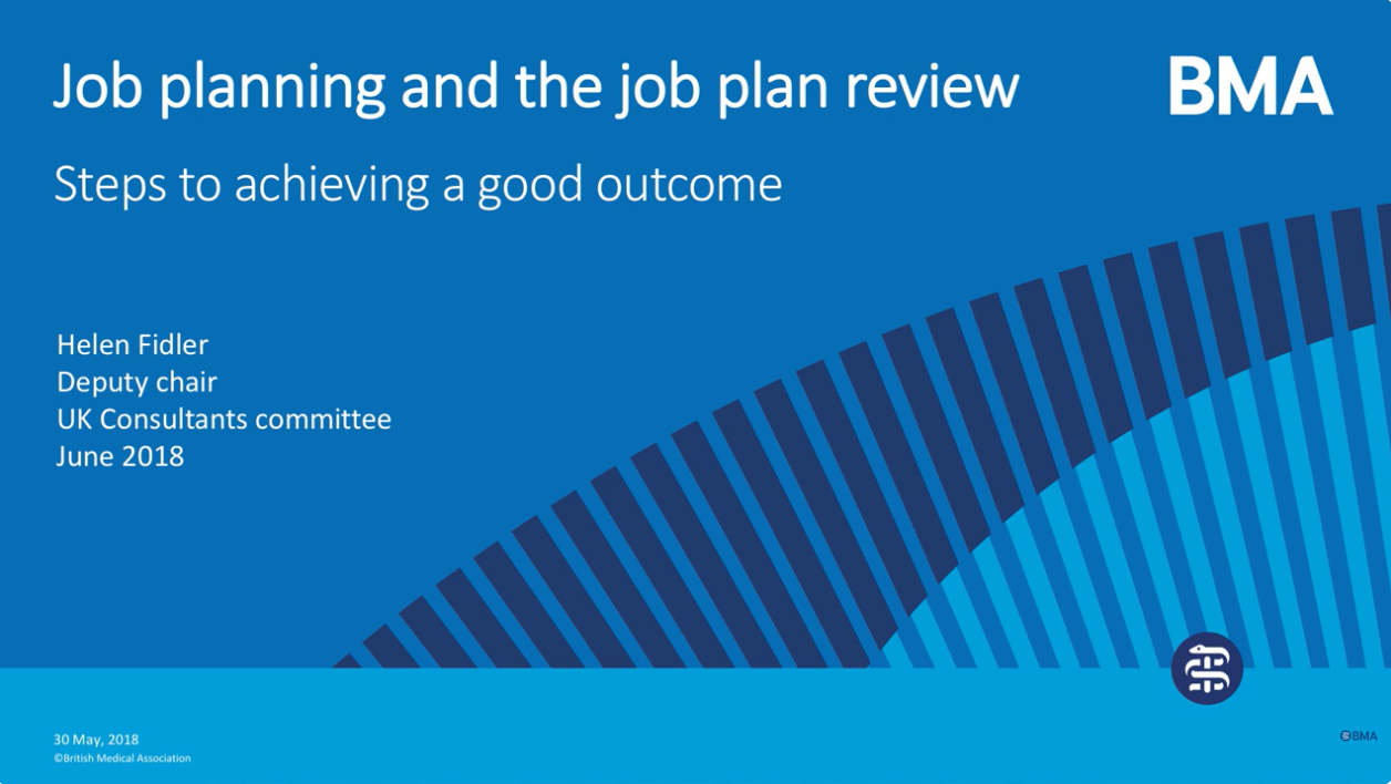 BMA Job Planning Guidance