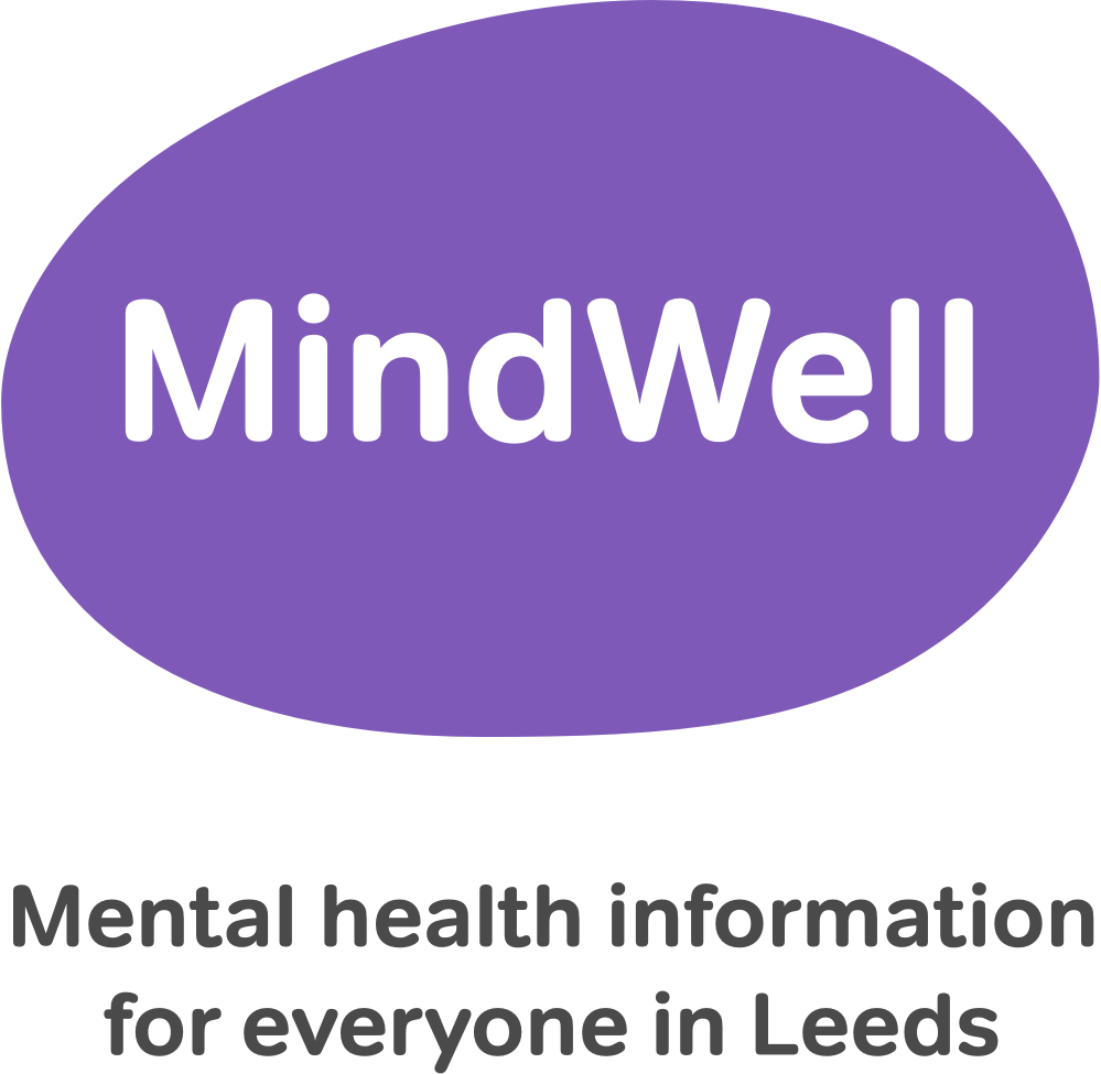 MindWell Logo. Text beneath says 'Mental health information for everyone in Leeds.'