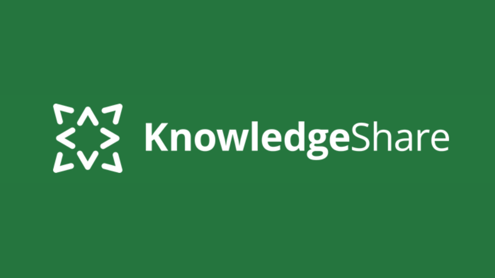 Knowledge Share Logo on green background